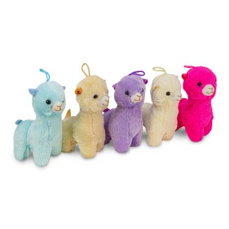steh. Alpaca Lama bunt 5-fach 15cm