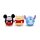 Disney Squashy mit Mickey Pooh und Stitch Podgies 20cm
