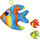 Plüsch Regenbogen Fisch "Coralli" 15cm
