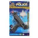 Pistole Puzi mit Stern Polizei PoliceSet 26x15x4cm