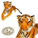 brauner, liegender Plüsch Tiger (Körper 45 cm)