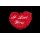 Herz rot bordeaux I Love you 30 cm