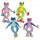 Frosch 4 Farben sortiert ca 47cm