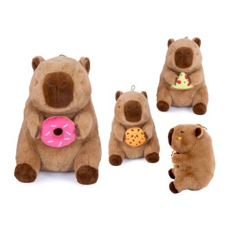 Capybara mit Snack 3-fach 25cm