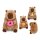 Capybara mit Snack 3-fach 25cm