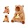 Capybara mit Snack 3-fach 40cm