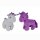 Einhorn 2 Farben sortiert ca 13 cm