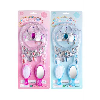 BEAUTY SET MIT KRONE UND SPIEGEL 45X18CM