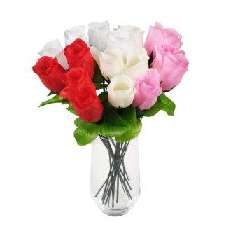 Rose Hecken Knospe 25,5cm 4farben 5020