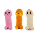 Plüsch Penis mit Gesicht 3-f. 28 cm