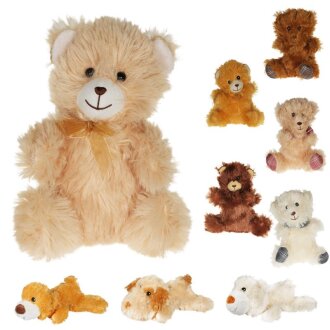 Plüsch Tier Mix "Bär und Hund" 20cm