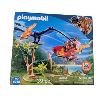 PLAYMOBIL Dinos  Helikopter mit Flugsaurier ca 28x24,5x9,5cm