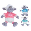 Schaf mit T-Shirt, 3-fach, 35/50cm
