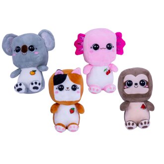 Kawaii Tiere+Obststick,4-fach,20cm