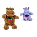 Nilpferd Hippo Regenbogenherz,2-fach,25/35cm