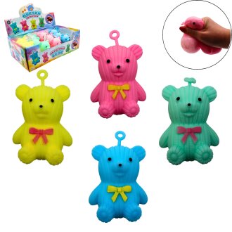 NEON BAER ANTISTRESS 10CM 4 FARBEN SORT.