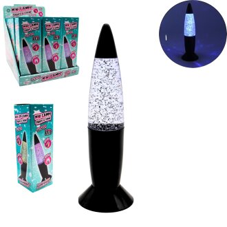 LAVA LAMPE GLITTER 18CM MIT LICHT