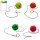Flummi Retournball an Schnur 4,5cm