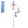 SCHMUCK PRINZESSIN ZEPTER  FEE STAB  MIT ZUBEHOER 2 FARBEN SORT12x2x39 cm