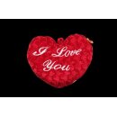 Herz rot bordeaux I Love you 22,5x19 cm