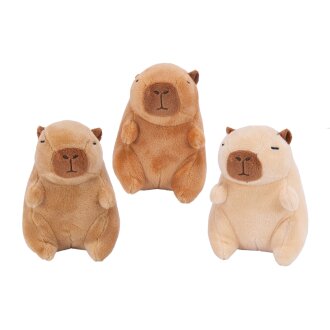 Capybara sitzend 3-fach 12cm