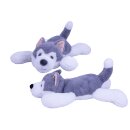 Hund Husky liegend 40cm