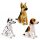 Hund 3-fach sortiert sitzend ca. 28 cm