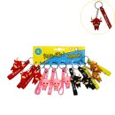 SCHLUSSELANHANGER STIER 5CM 4 FARBEN SORT.  4X2,5X5 cm