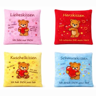 Kissen Liebeskissen  4-fach sortiert ca 31cm