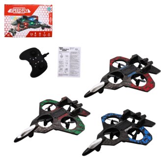 R/C FLUGZEUG 25.5CM RADIO KONTROLLE 3 FARBEN SORT.  31X6,5X21 cm
