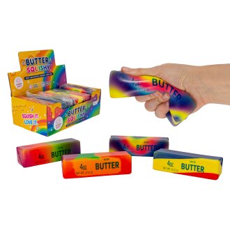 Squeeze Butter Regenbogen 13 cm Quetsch Knautsch
