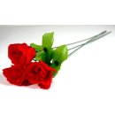 Rose, Knospe extra groß,  nur rot 45 cm