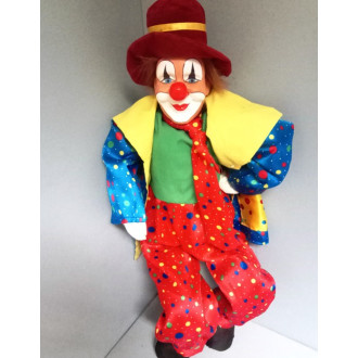 Clown 85cm bunt Poly