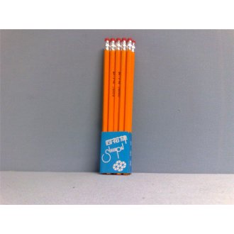 Bleistift mit  Radiergummi 19cm