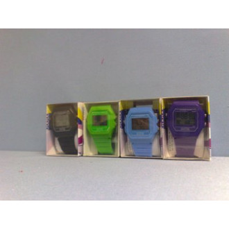 Armbanduhren in Box bunt ( Batterie leer )