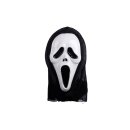 Maske SCREAMING GHOST Geist mit Haube, 37x21,5 cm