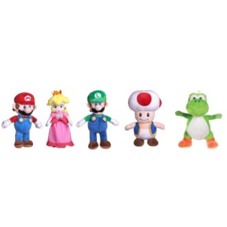 Super Mario 5-fach Nintendo mit Peach 30-35cm
