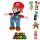 Super Mario 5-fach Nintendo mit Peach und Donkey 30-35cm