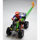 Quad mit Fahrer am Stock 18x14 cm Höhe 57cm im...