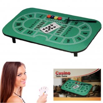 Casino-Tisch "Blackjack" inkl. Zubehör 52*31*5 cm