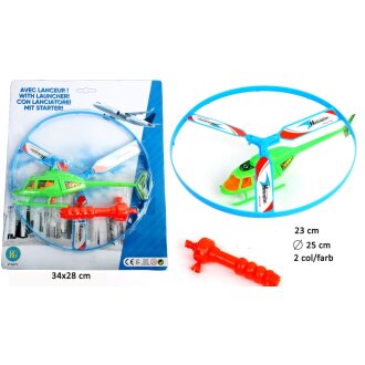 HUBSCHRAUBER 34X28 cm Z. ABSCHIESSEN