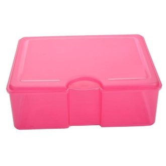 Brotdose Pink ca. 18x13,5x6,5 cm
