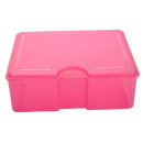 Brotdose Pink ca. 18x13,5x6,5 cm