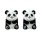 sitz. Baby-Panda, 2-fach, 25cm