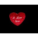 Herz rot bordeaux I Love you 15 cm