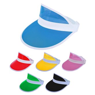 Visor Retro Cap Sonnenmütze Schirmmütze Durchsichtig Plastik Blende Mütze Cappy 