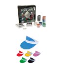 Box Pokerset 100 Pokerchip Jetons 2 Deck´s 1 Dealer Button + Gratis Poker Kappe