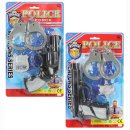 Polizeikarte mit Pistole und Handschellen 3teilig 2-fach...