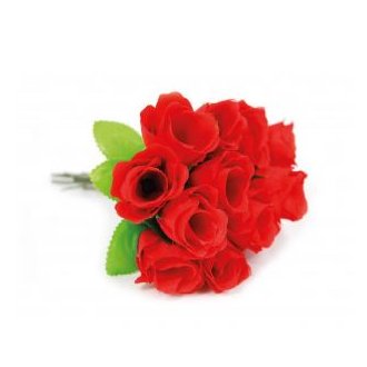 rote geschlossene Rose Knospe 23cm