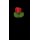 Rose Hecken große Knospe nur ROT 18,5cm